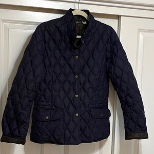 Eddie Bauer Dark Navy, Forest green inside Quilted Jacket
